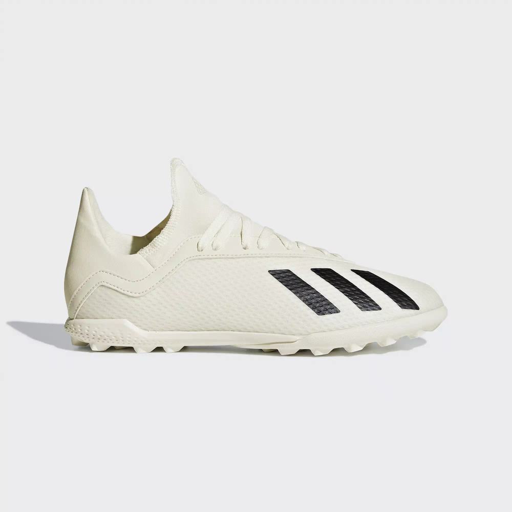 Adidas X Tango 18.3 Turf Tacos de Futbol Blancos Para Niño (MX-84913)
